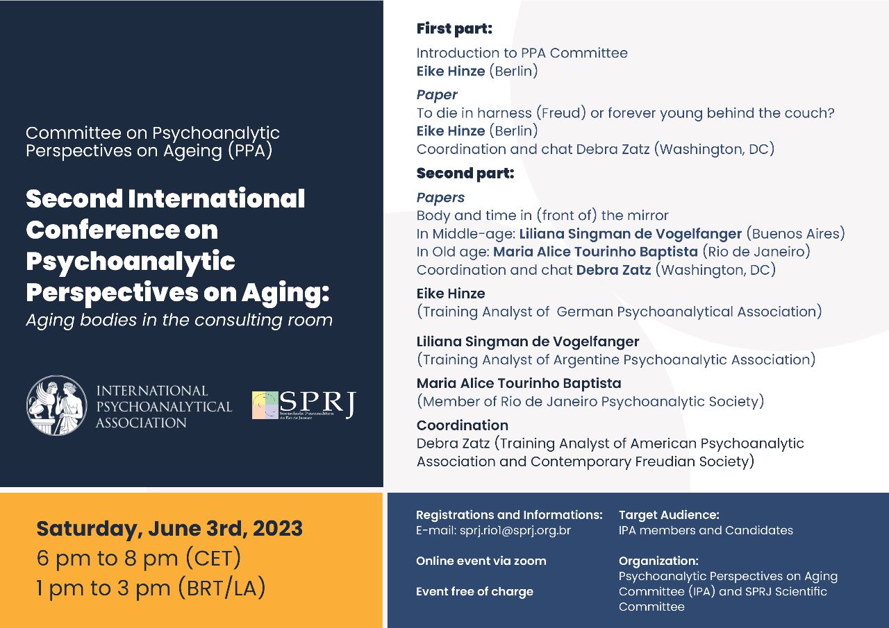 Second Intl. Conf. on Psychoanalytic Perspectives on Ageing