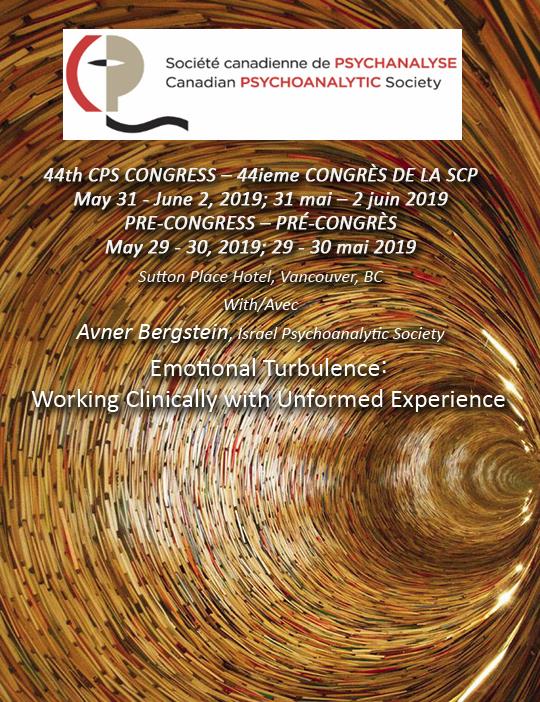 44th National Congress of the Canadian Psychoanalytic Soc